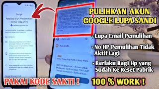 CUMA 3 MENIT | Cara Mengembalikan Akun Google Yang Lupa Kata Sandi 2024 | Akun Google Lupa Password