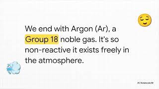 Cracking the code of the Periodic table.