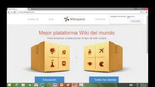 Como utilizar un Wikispaces