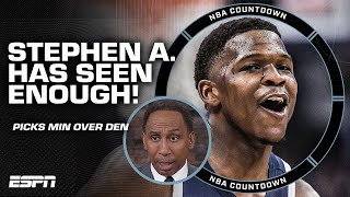 I'VE SEEN ENOUGH 🗣️ Stephen A. picks Timberwolves over the Nuggets 😱 | NBA Count