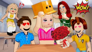 ROBLOX Brookhaven 🏡RP FUNNY MOMENTS: The Story of the Box Head Girl | Golden Roblox