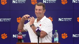 Coach Dabo Swinney's best soundbites from Clemson Football Tuesday press conference week 1