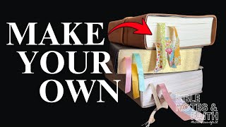 How To Make Your Own DIY Bible Ribbon Bookmarks | Bible Journaling Bookmark