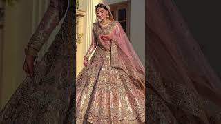 pakistani bridal dresses for nikkah\\#hibabukhari #nikkahdress #pakistanimodel #dress#topdressing