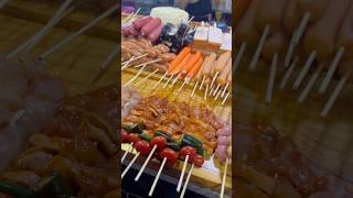 Sizzling Chicken Satay: Thai Street Food #streetfood #reels #chicken