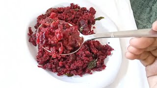 செட்டிநாடு பீட்ரூட் பருப்பு உசிலி செய்வது எப்படி/Chettinad beetroot paruppu usili/@Aachissamayal