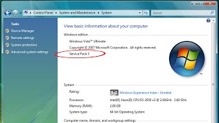 Windows Vista Service Pack 3?