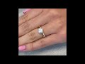 oval vs radiant vs round diamond solitaire engagement rings