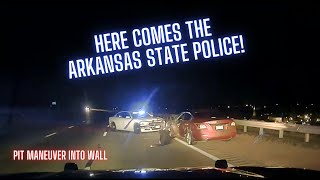 Arkansas State Police assist North Little Rock PD with HIGH SPEED PURSUIT on Nissan Altima #pursuit