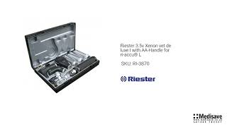 Riester 3 5v Xenon vet de luxe I with AA Handle for ri accu L RI 3870