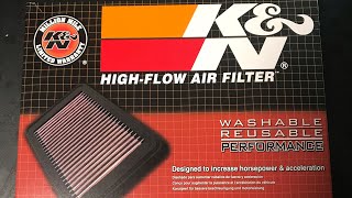 【アルトターボRS】エアクリーナーをK\u0026N HIGH-FLOW AIR FILTERに変えてみました　イヤホン推奨