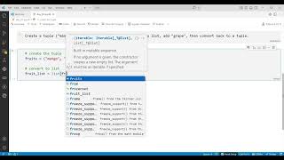 Python Tuple to List Conversion | Add Items & Convert Back