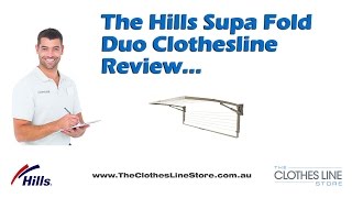 Hills Folding Frame Double Clothesline Review - Wall or Ground Mounted Folding Hills Clothes Hoist