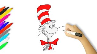 How to Draw Cat in the Hat