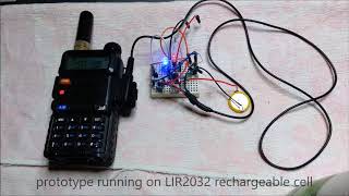 PD9JS ATTiny battery powered Morse Code call sign genny