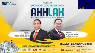 WEBINAR SOSIALISASI CORE VALUES BUMN 