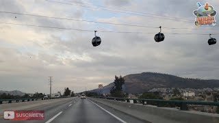 Autopista Naucalpan Ecatepec,Macrolibramiento,asi se ve el Cablebus y el Mexicable,Carril Exclusivo!