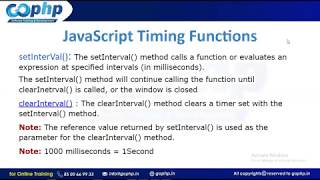 49 - JavaScript Timing Functions | setInterval | clearInterval