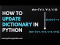 How to Append Item to Dictionary in Python | Update Dictionary | Append to Dictionary | Tutorial
