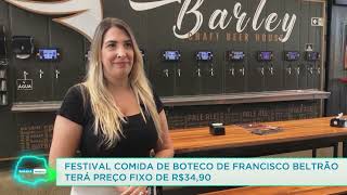 Festival Comida de Boteco de Francisco Beltrão terá preço fixo de R$34,90