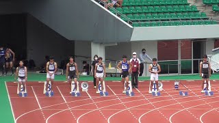 成年男子　１００ｍ　準決勝　3組　長崎県国体予選　トランス・コスモススタジアム長崎　２０２２０７１７