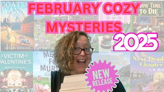 NEW COZY MYSTERY Releases: Feb 2025! #books #cozy #cozymystery #cozymysteries