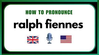 How To Pronounce Ralph Fiennes | Correct Pronunciation Guide