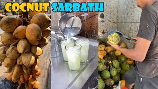 Madurai Famous Tender Coconut Sarbath | Indian Street Food  - Tempting