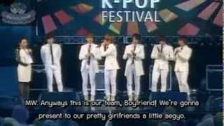 [VID] 120421 Boyfriend @ Goyang K-Pop Festival - Talk [Eng sub]