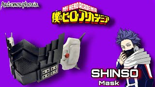 CÓMO HACER CUBREBOCAS DE HITOSHI SHINSHO DE BOKU NO HERO / SHINSO MASK MY HERO ACADEMIA DIY TUTORIAL