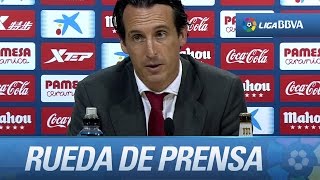 Rueda de prensa de Unai Emery tras el Villarreal CF (2-1) Sevilla FC