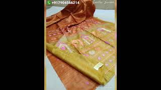 💖Exclusive Collection of Tussar Silk Sarees With Silk Mark - Whatsapp 7904566214 #geethusarees