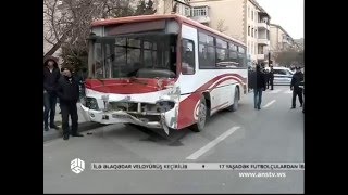 Bakının Nizami rayonunda sərnişin avtobusu ağır qəza törətdi | ANS TV