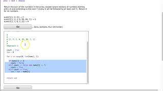 Codingbat - sum67 (Python)
