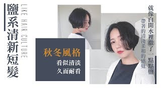 台中短髮推薦髮廊 LIKE HAIR CULTURE｜鹽系清新短髮