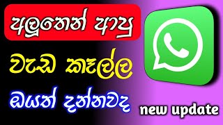 whatsapp new update sinhala | new whatsapp secret tricks | SL damiya