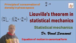 Liouville's theorem in statistical mechanics | L-44 | Statistical mechanics