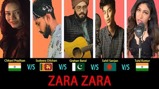 Zara Zara | Battle By - Chhavi Pradhan, Sudeera Dilshan, Grehan Band, Sahil Sanjan & Tulsi Kumar |
