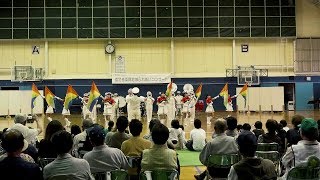 北海道警察音楽隊カラーガード演技 今金町開基120周年 交通安全決起大会