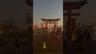 Running Past EPCOT’s Torii Gate | Princess Half Marathon Weekend