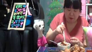 bj복부인 동네 오븐치킨 반반 밥이랑 먹방 mukbang