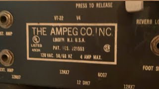 Holy Grail Amplification Found in a Tractor Trailer The Ampeg V4 Amplifier - Plus A Rolled Kankel