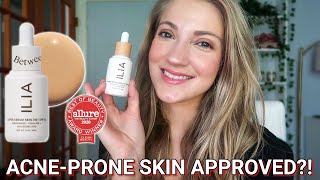 ILIA Super Serum Skin Tint Review + 6 Hour Wear Test (ACNE-PRONE SKIN)