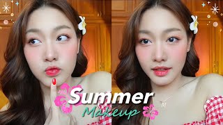 Summer Makeup🏝️🌺‧⁺◟Howto แต่งหน้ารับซัมเมอร์ + ถ่ายรูปขึ้นแน่นอนน! (No sponsored) | Mewmimy