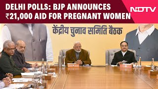 Delhi BJP Manifesto | BJP Releases Manifesto For Delhi Polls, Announces Rs 21,000 For Pregnant Women