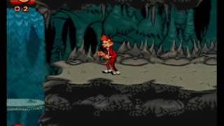 Spirou - The Cave Level Gameplay (Level 10) [SNES]