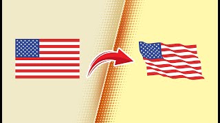 Flat to Waving Flag Effect in Adobe Illustrator Realistic Flag Design Tutorial