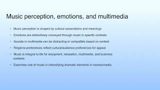 Short Summary | Lecture 13: The Aural : Its relevance and Impact