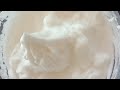 Egg white whipping cream recipe | Without electric beater | #Shorts