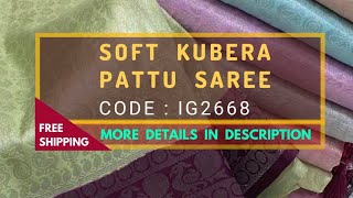 Soft Kubera Pattu Saree (Code: IG2668) | Price Rs.2296